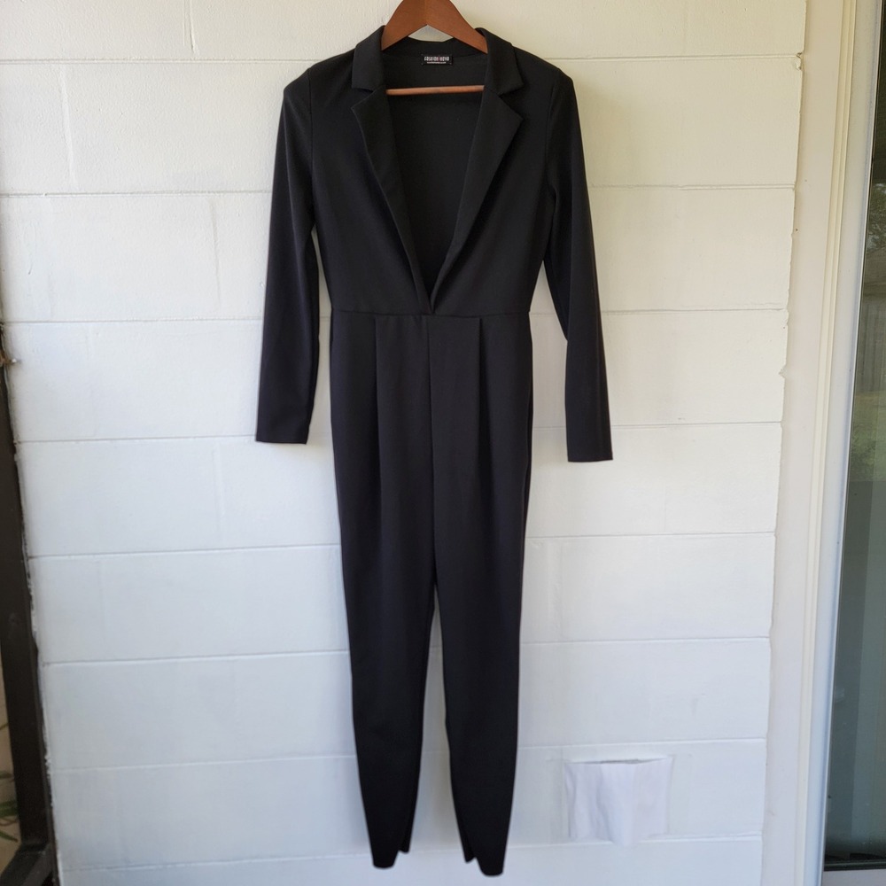 Fashion Nova Jumpsuit Black Women L Professional Chic